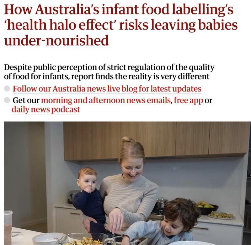The Guardian - Infant Food labelling - Nicole Bando
